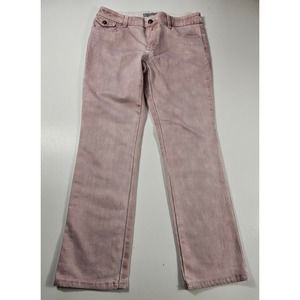Chicos platinum size 0 (4) light pink 32x28 stretch jeans EUC Career Casual *